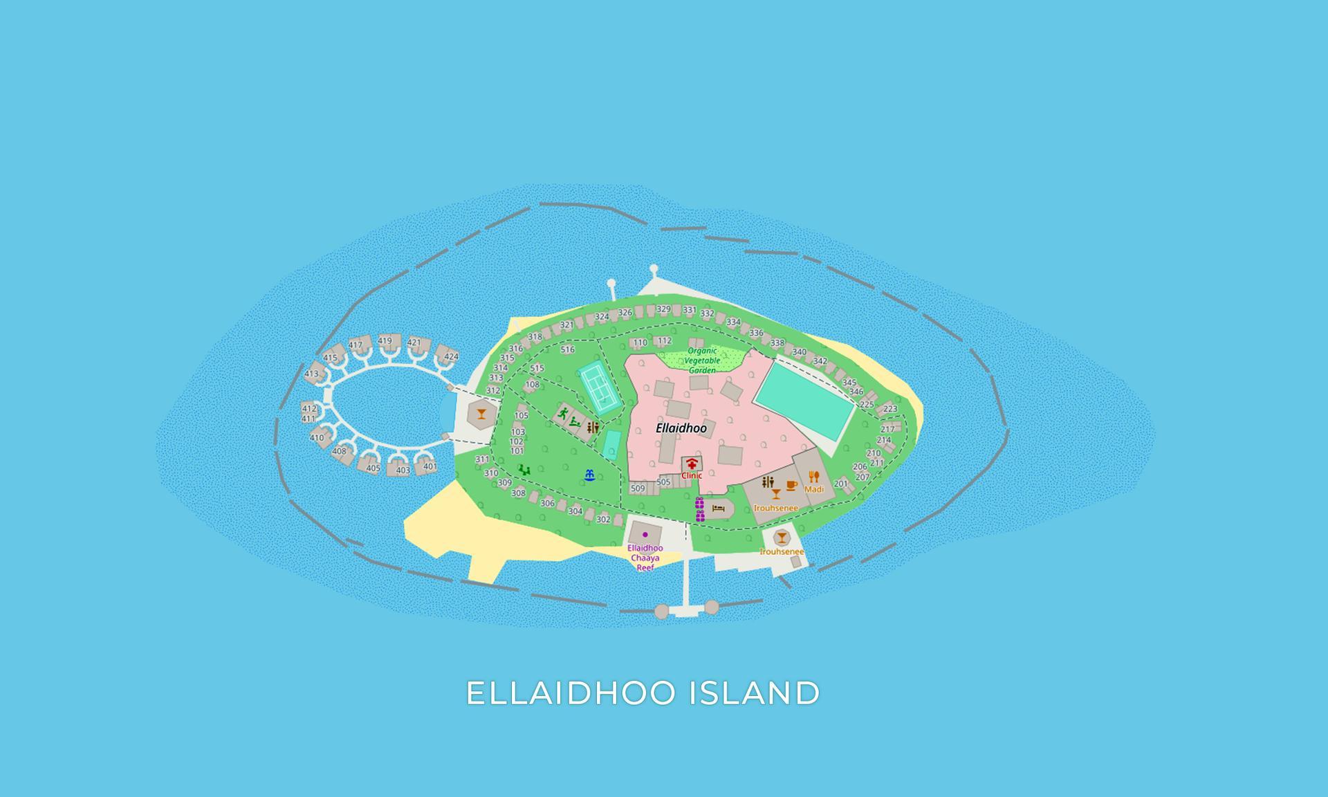 Map of the island