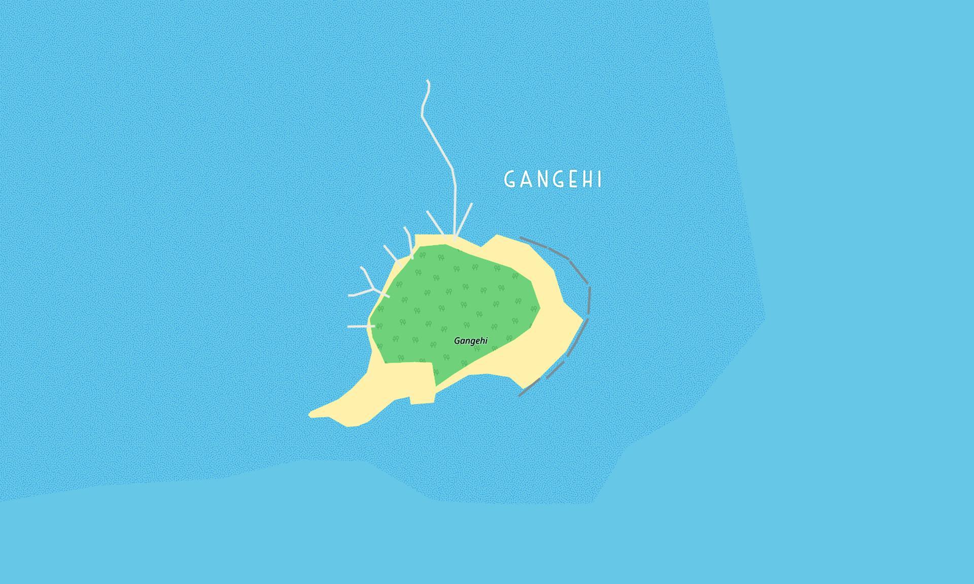 Map of the island