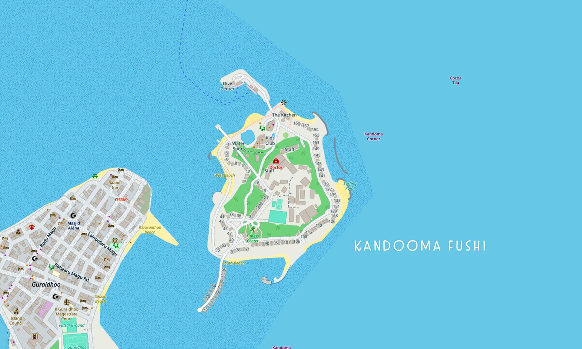 Map of the island