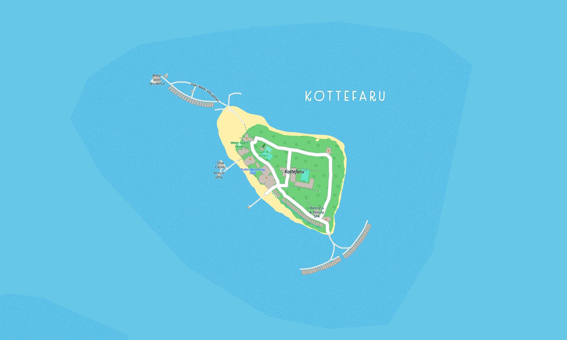 Map of the island