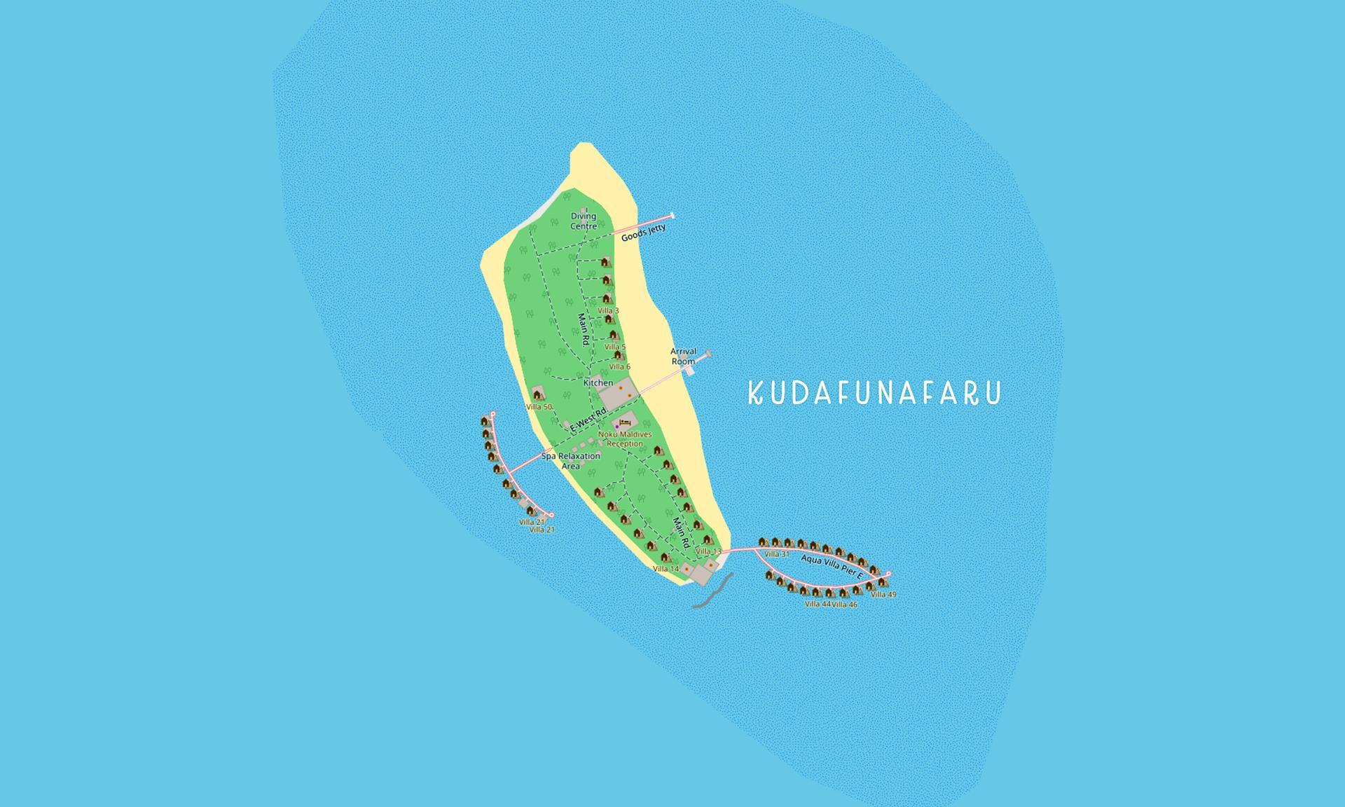Map of the island