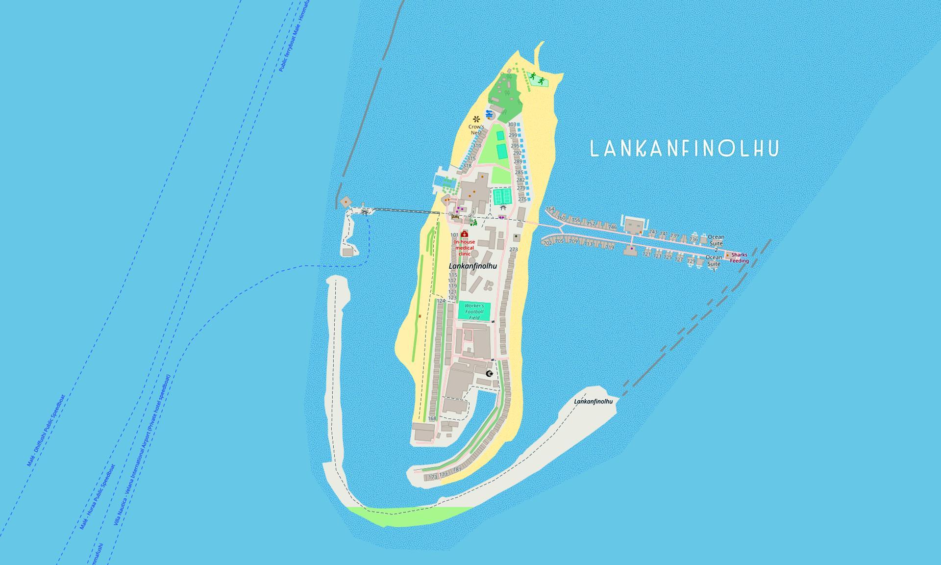 Map of the island