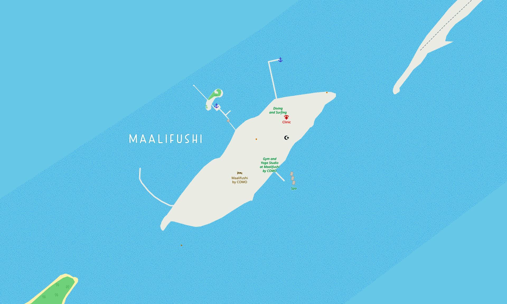Map of the island