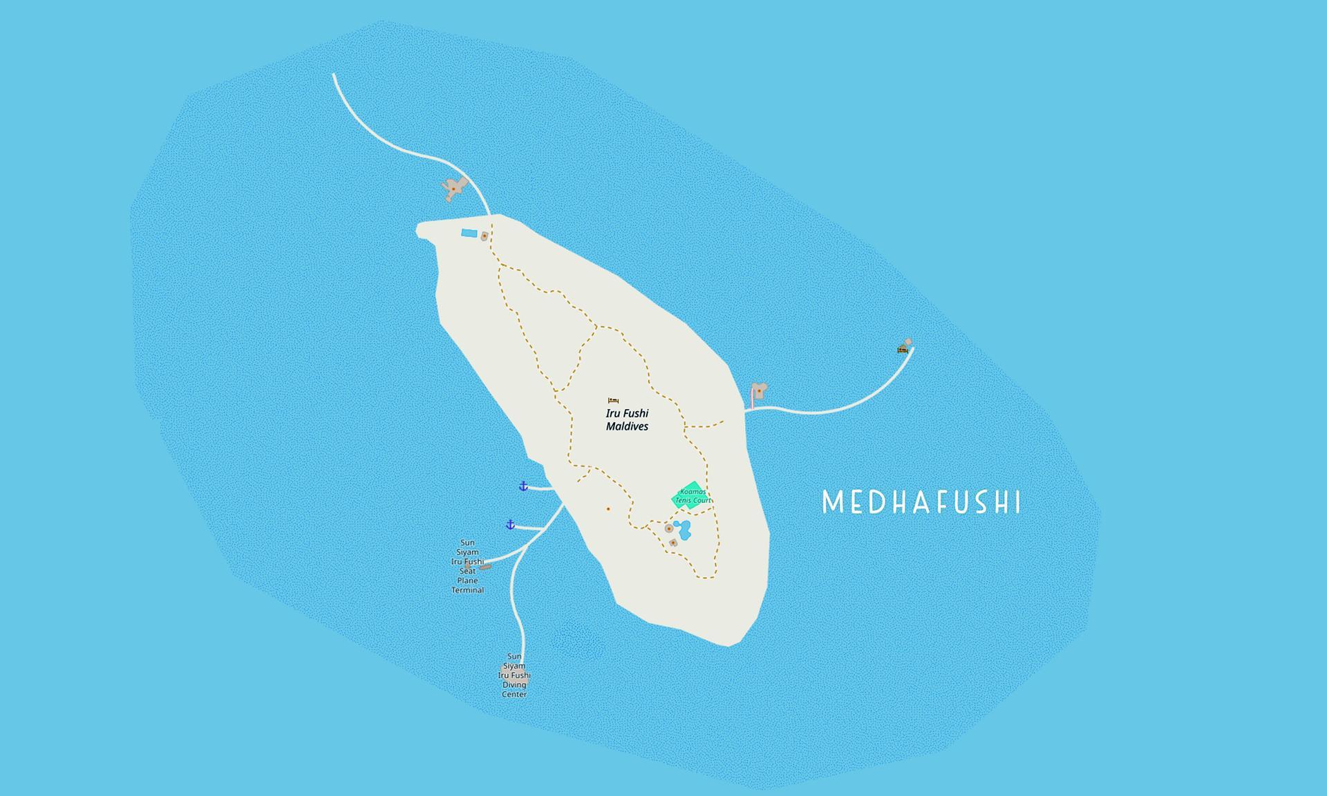 Map of the island
