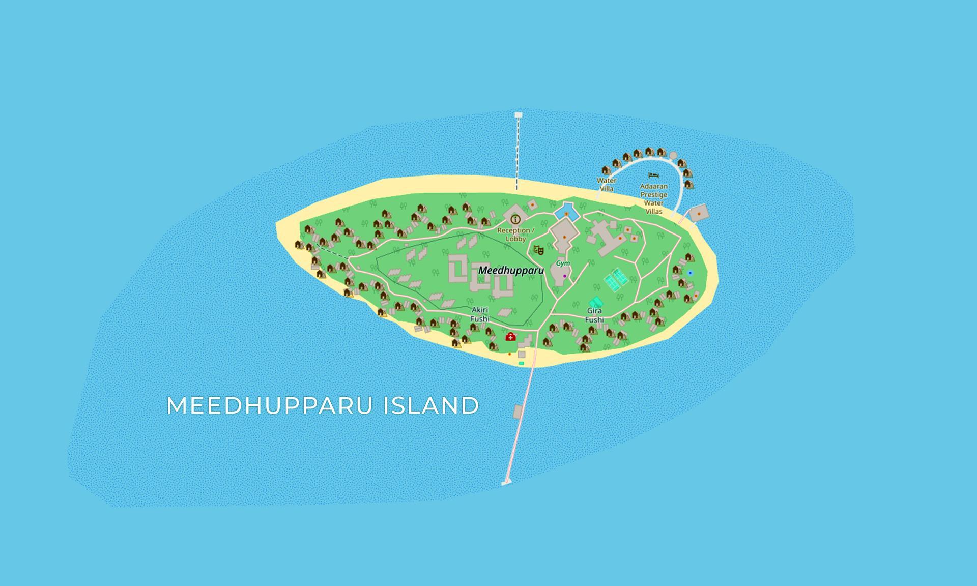 Map of the island