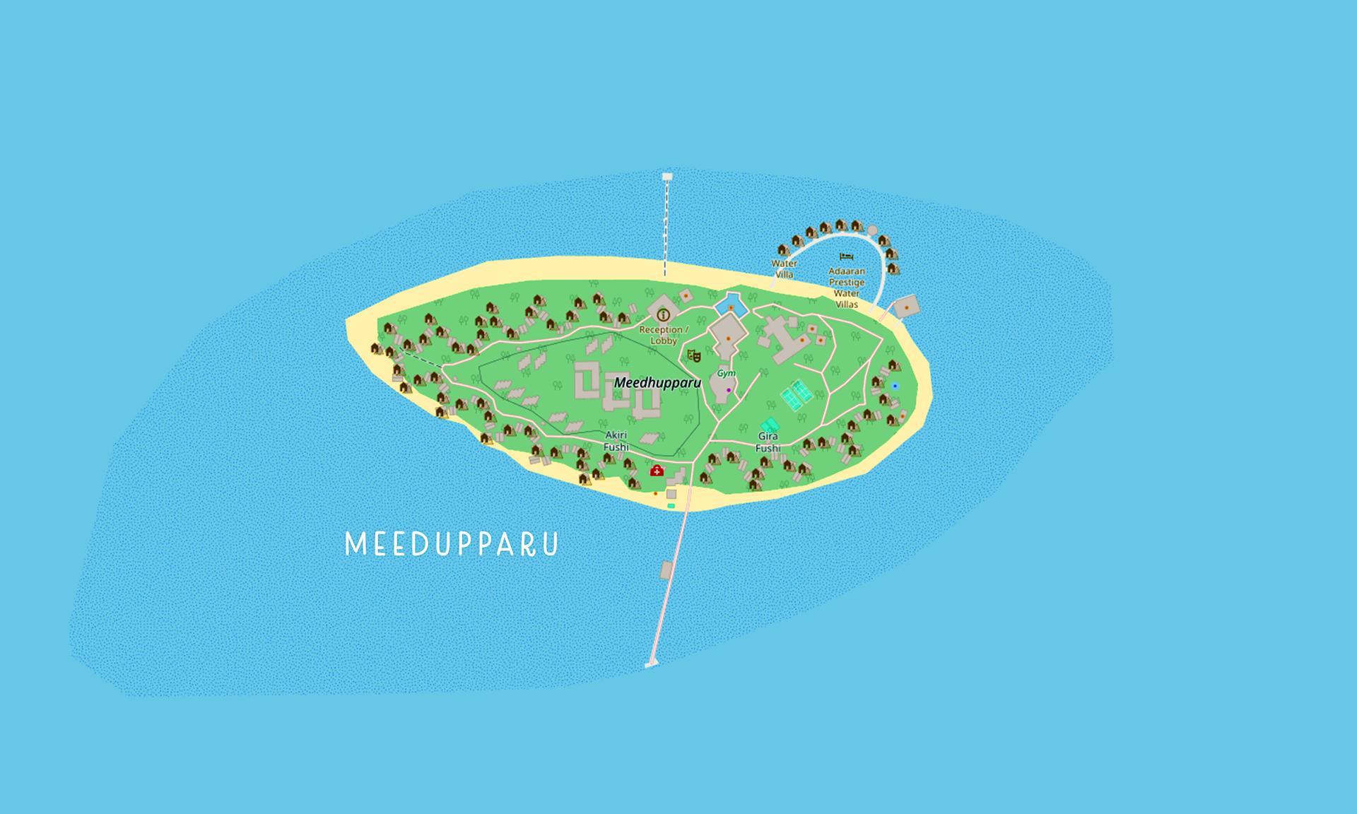 Map of the island