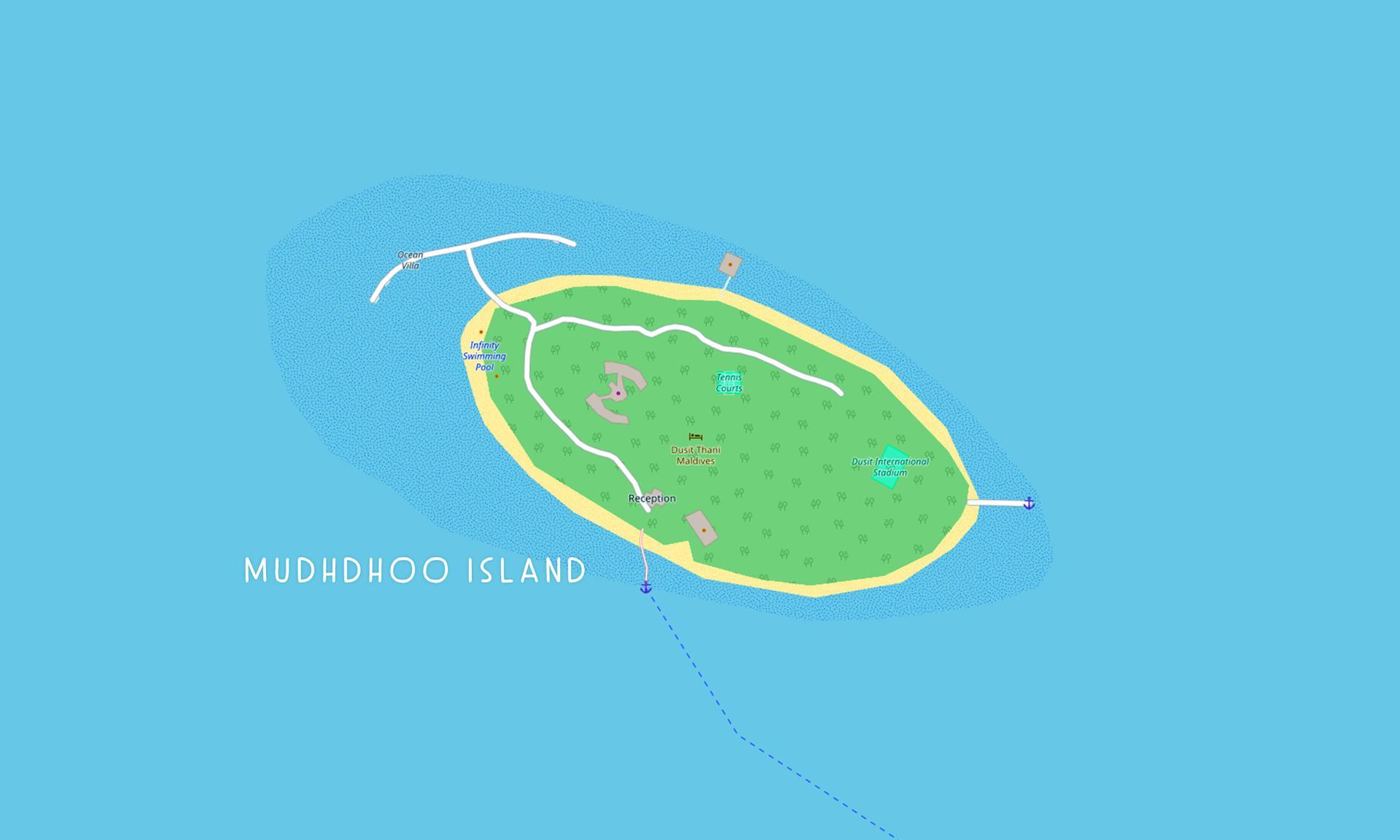 Map of the island