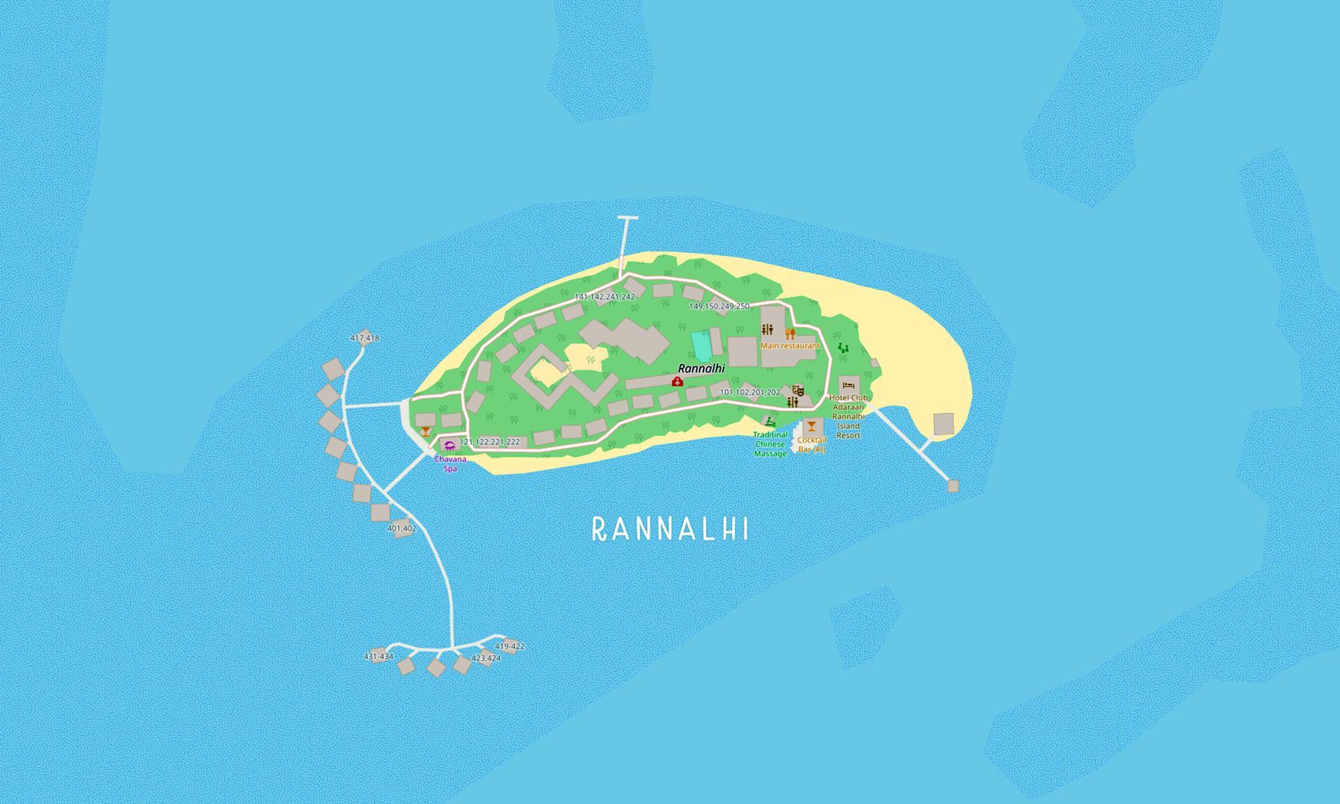 Map of the island
