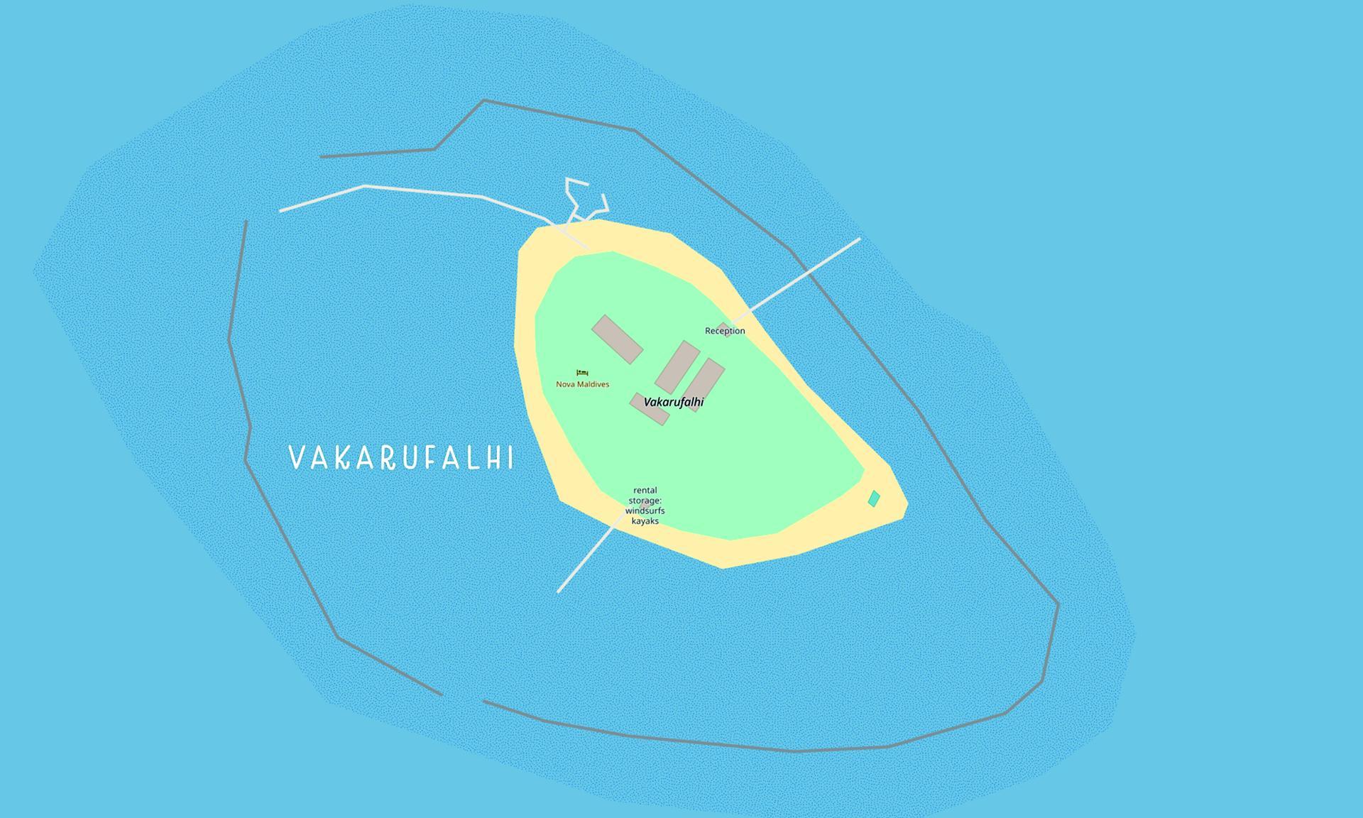 Map of the island