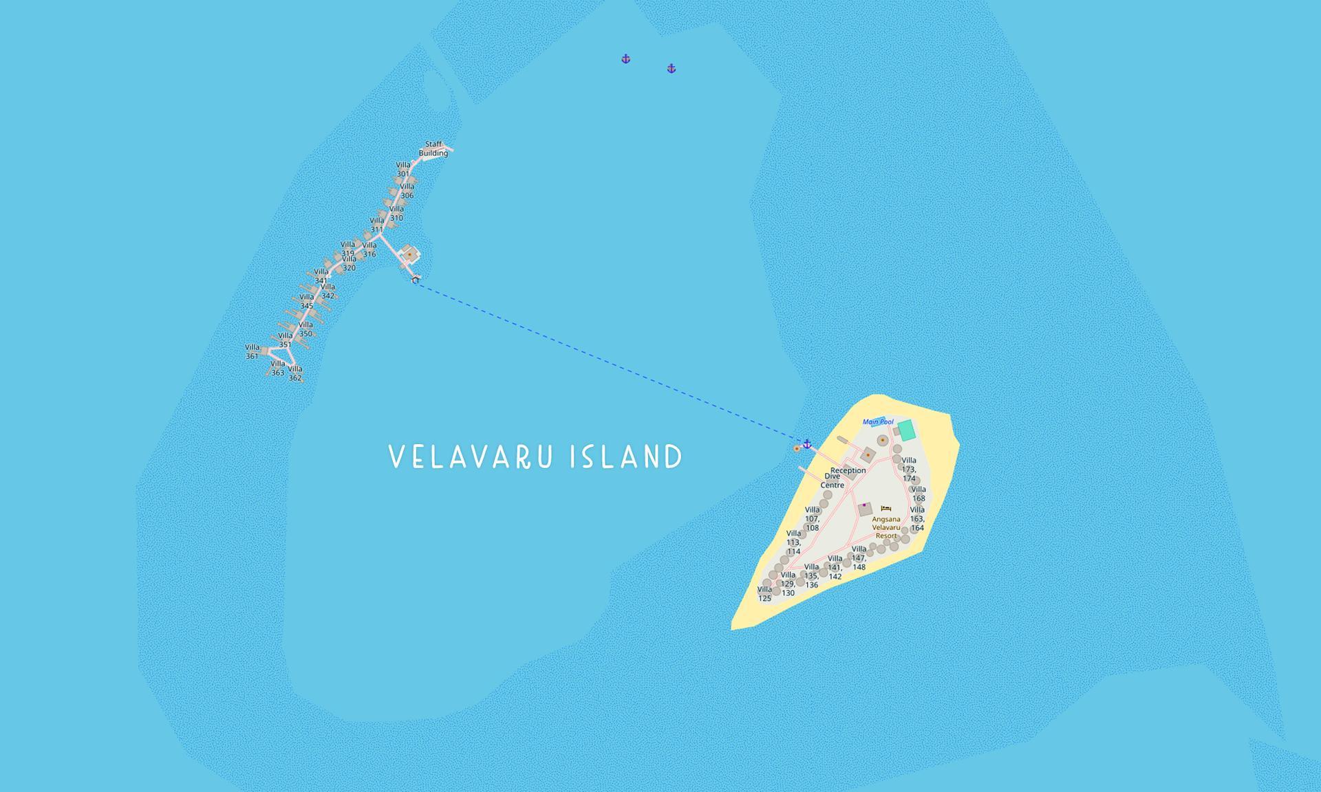 Map of the island