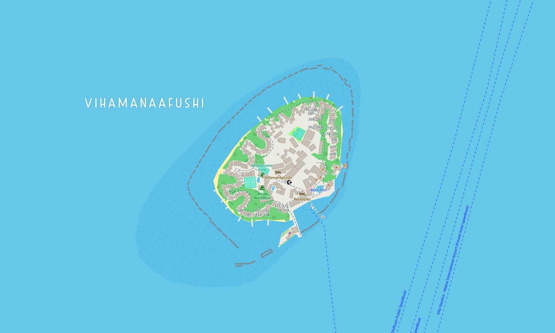 Map of the island