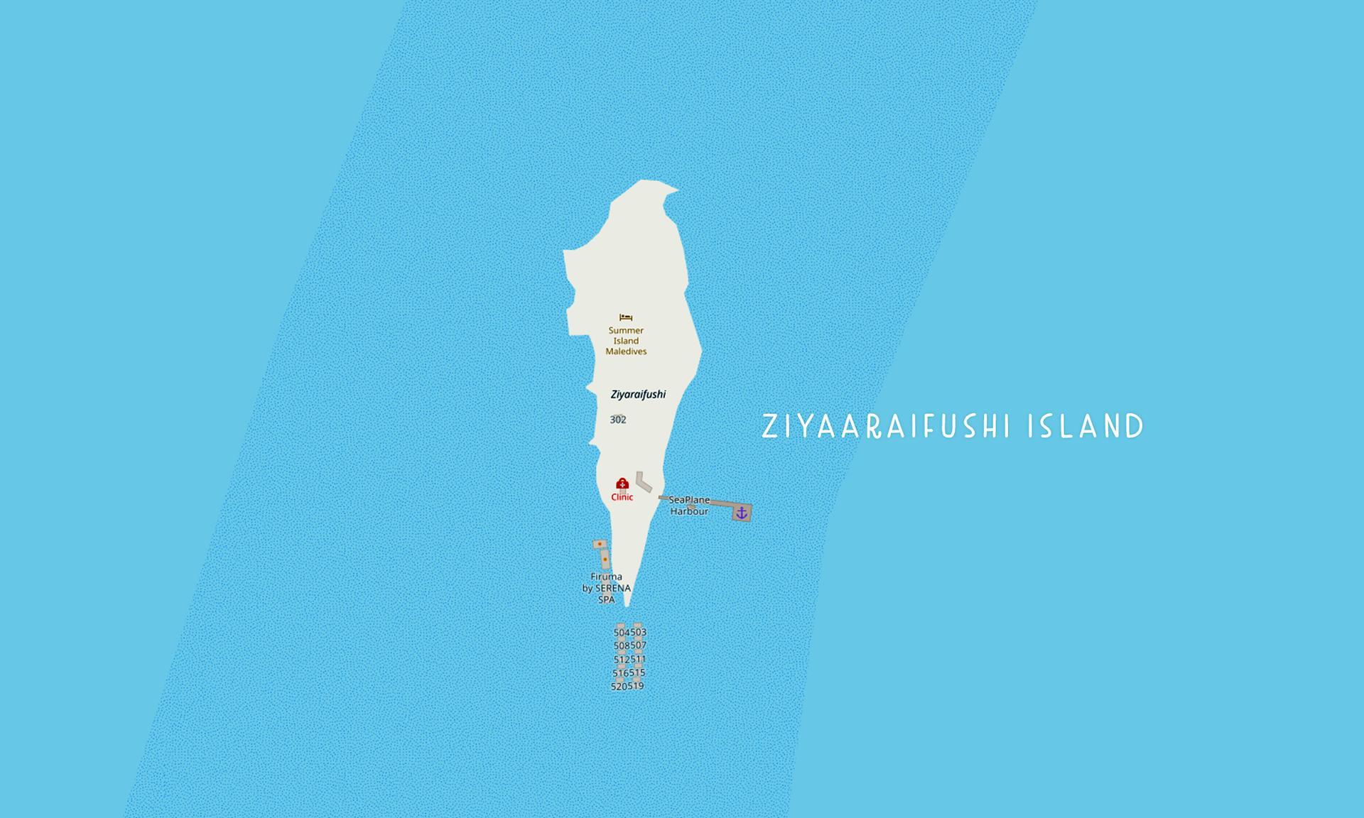 Map of the island